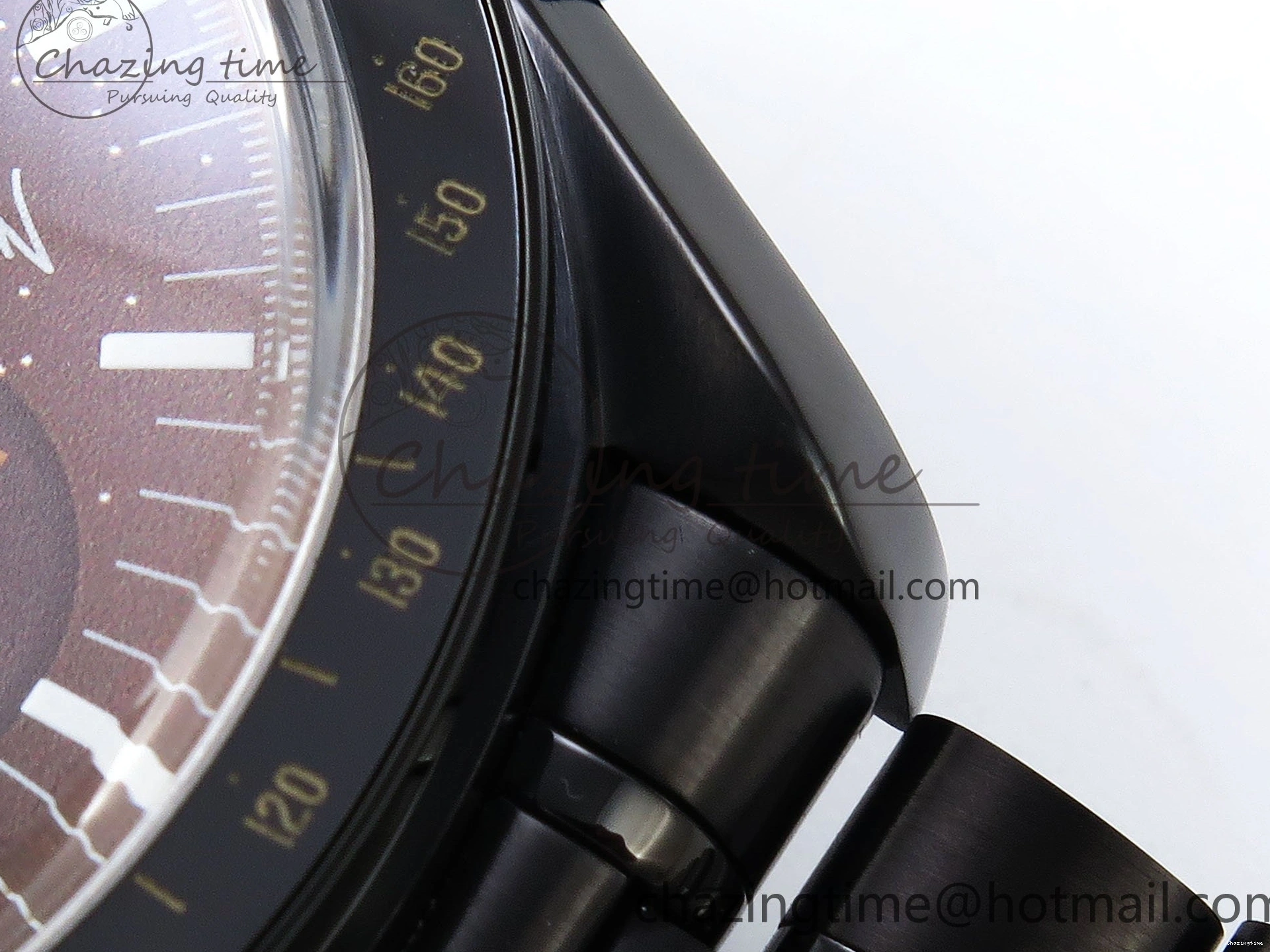 0422 Speedmaster Black Benom PVD Saturn RMF Best Edition on PVD Bracelet Lemania HW StreetReady 7726